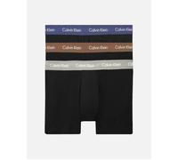 Men's Calvin Klein 3 Pack Cotton Stretch Trunks - Black