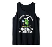 Mens Came Back with The Milk Dad Daddy Frog Papa Tank Top