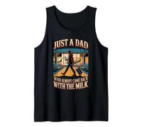Mens Came Back with The Milk Dad Pilot Daddy Airplane Papa Tank Top