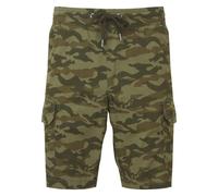 Mens Camo Cargo Utility Shorts Drawstring Cotton Knee Length Pants S - 2XL