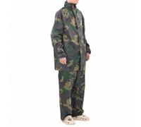 Men's Camo Print 2-Piece Rain Suit with Hood L