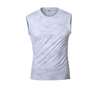 Men's Camo Tank Tops Breathable Quick Dry Sport Bodybuilding Gym Athletic Workout Sleeveless Muscle T-Shirts Summer Cool Ice Silk Undershirt