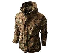 Men's Camouflage Jackets Clearance Full Zip Long Sleeve Hooded Coats Outdoor Tactical Multifunctional Jacket Multi Pockets Jacket Casual Loose Windbreaker Winter Comforty Windproof Outwear S-XXL