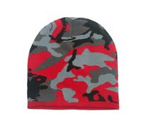 Men's Camouflage Jacquard Knitted Beanie with Snug Crown & Thermal Weave | All-Over Camo Jacquard Knit, Stay-Put Contoured Crown, Frosty Woodland Stalking, Winter Countryside Angling Hikes