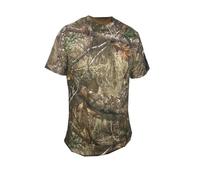 Men's Camouflage Jungle Print Short Sleeve T-Shirt Outdoor Hunting Shooting Camo Forest Tree Summer Shirt Top (UK, Alpha, 4XL, Regular, Regular, Camo)