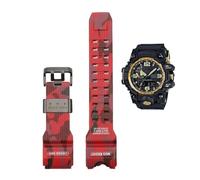 Men's Camouflage Resin Retrofitting Strap Fit for Casio G-SHOCK GWG-1000(GWG-Camo Red-B)