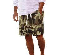 Mens Camouflage Shorts Mens Quick Dry Swim Shorts Summer Holiday Beach Short With Pockets Loose Breathable Knee Length Trousers Elasticated Waist Drawstring 5 Inch Pants For Beach Surf Training