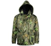 Mens Camouflage Stormkloth waterproof CAMO jacket multi pockets, Green, Large