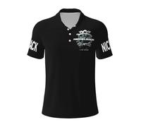 Mens Canada Metal Rock Band Polo Shirts Short Sleeve Golf T Shirt UPF 30+ Collared 3-Button Moisture Wicking Casual Workout Regular Fit Print Summer Classic