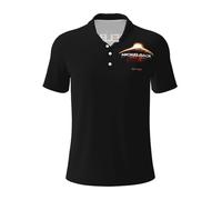 Mens Canada Metal Rock Band Polo Shirts Short Sleeve Golf T Shirt UPF 30+ Collared 3-Button Moisture Wicking Casual Workout Regular Fit Print Summer Classic