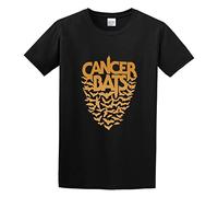 Men's Cancer Bats Image Soft Hardcore Punk T-Shirts Black XXL