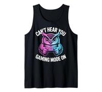 Mens Cant Hear You Gaming Mode On Owl Video Games Gamer Tank Top