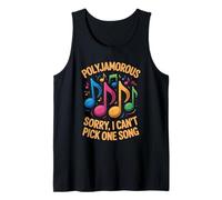 Mens Can't Pick One Song Music Lovers Polyjamorous Tank Top