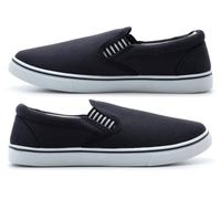 Mens Canvas Shoes Mens Pumps Size 7 Boys Pumps Size 10 Yatch Shoes Canvas Pump Boat Shoe Yachting Shoe Slip On Pump Sizes 7-12 Navy 7 UK