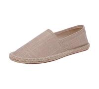 Men's Canvas Slip On Shoes,Low Top Slip On Canvas Shoes Men,Breathable,Lightweight,Stable,Suitable for Daily Casual Wear,and Also Suitable for Long Walks in Hot Weather Brown