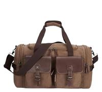 Men's Canvas Travel Duffel Bag Travel Tote Carry On Crossbody Overnight Luggage Bag