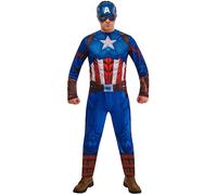 Mens Captain America Adult Costume Marvel Avenger Halloween Superhero Movie
