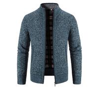 Mens Cardigans Jumpers Sweatshirts for Men UK Golf Classic Fit Plain with Double Pockets Long Sleeve Button Fasten Design Cardigan Zip Up Halloween Navy L