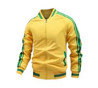Mens Cardigans with Pockets Sherpa Pullover Men Mens Designer Shirts Men's Hooded Winter Jacket Mens Leather Jackets White Zip up Hoodie elf Jumper Men Black Leather Jacket Mens (Yellow, M)