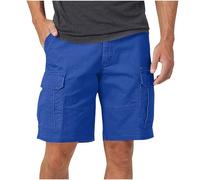 Mens Cargo Chino Shorts Comfort Combat Work Shorts Plain Lightweight Casual Summer Short Pants with Pockets Army Half Pants for Beach, Golf, Walking & Outdoors Blue