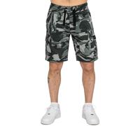 Mens Cargo Combat Multi Pocket Elasticated Waist Size Plain Lightweight Shorts
