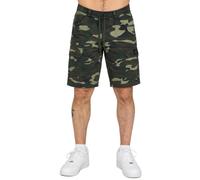 Mens Cargo Combat Multi Pocket Elasticated Waist Size Plain Lightweight Shorts