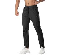 Men's Cargo Joggers for Men UK - Elasticated Waist Slim Fit Casual Trousers, Joggers for Men UK Zip Pockets, Track Suit Bottoms for Gym Running Outdoor Travel