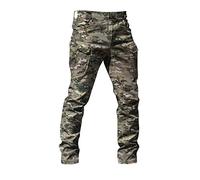 Mens Cargo Pants Men UK Clearance, Men's Casual Combat Camo Cargo Trousers Camouflage Army Military Tactical Work Pants with Multi-Pocket, Leopard Print,XXL,U33A