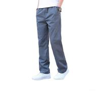 Men's Cargo Pants Straight Leg Work Trousers Lightweight Casual Long Pants with Pockets Solid Color Big Size for Four Seasons Outdoor Daily Wear 2XL-5XL(2XL Dark Gray)