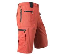 Mens Cargo Shorts | Casual Solid Color 3/4 Length Baggy Combat Trousers | Elasticated Waist with Multi Pockets