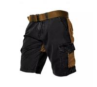Mens Cargo Shorts Casual Work Combat Shorts Scruffs Workwear with Multi Pockets No Belt Breathable Durable Triple Stitched Reinforced Seams Pants Black XXL