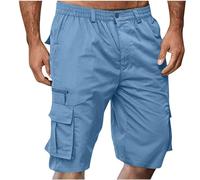 Mens Cargo Shorts Clearance Combat Casual Loose Fit Knee Length Summer Pants Tracksuit Jogging Workwear Outdoor Hiking Shorts with Pockets