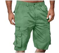 Mens Cargo Shorts Warehouse Deals Clearance Combat Casual Loose Fit Knee Length Summer Pants Tracksuit Jogging Workwear Outdoor Hiking Shorts with Pockets