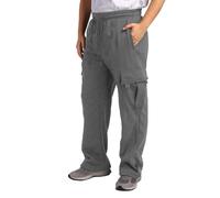 Men's Cargo Trousers Large Size - Solid Colour Palazzo Sports Trousers Casual Soft Comfortable Fit Chic Multi-Pocket Loose Simple Everyday Basic Pants