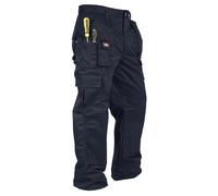 Mens Cargo Trousers Lee Cooper Workwear Heavy Duty Knee Pad Pocket Combat Work