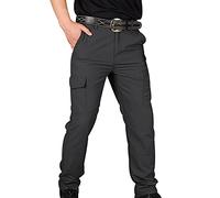 Mens Cargo Trousers Work Trousers Men Military Combat Trousers Mens Cargo Pants Trouser Joggers Utility Work Pants for Men Working Tactical Cargo Trousers for Men Multi Pockets Large Loose Black XXL