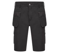 JCB - Trade Hybrid 4-Way Stretch Work Shorts - Mens Shorts Work Trousers - Cargo Shorts Men - Multiple Pockets - Holster Pockets - Black - Size: 30W