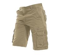 Men'S Cargo Work Shorts With Button Fly Summer Bermuda Shorts Thickened Tactical Tracksuit Bottoms Multi-Pocket Half Pants Trekking Cropped Trousers Outdoor Utility Work Jorts For Travelling