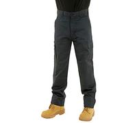 Mens Cargo Work Trousers Size 30 to 42 by MIG - Combat with Knee PAD Pockets (36" Waist/Short Leg, Navy)