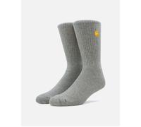 Men's Carhartt WIP Chase Socks - Grey Heather/Gold - Size: 11/11.5/12/12.5/9/9.5/10/10.5