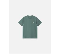 Men's Carhartt WIP S/S Chase T-Shirt Silver Pine/Gold - Green