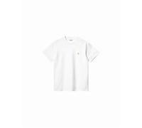 Men's Carhartt WIP S/S Chase T-Shirt White/Gold - Size: 42/Regular