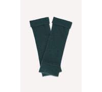Men's Cashmere Fingerless Gloves Turtle Doves Green One Size