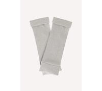 Men's Cashmere Fingerless Gloves Turtle Doves Grey One Size