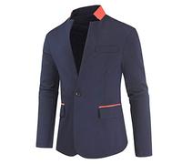 Mens Casual Blazer Slim Fit Formal Business Suit Jackets One Button Single Breasted Tuxedo Jacket Smart Blazer Classic Party Wedding Jacket Suits Elegant Slim Fit Single Business Dinner Suits Jacket