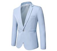 Mens Casual Blazer, Smoking Jackets for Men UK, Sporty Modern Leisure British Blazer Regular Fit Business Jacket Versatile Everyday Suit Suitable for Work
