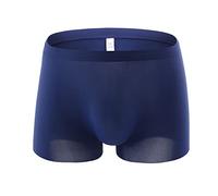 Mens Casual Breathable Ice Silk Solid Color Ultrathin Traceless Knickers Boxers Mens Low Rise Trunks Mens Males Comfy Stretch Seamless Underwear Boxer Brief Mens Boxer Shorts Comfortable Underwear