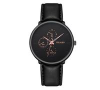 Mens Casual Business Watch Stylish Waterproof Outdoor Sports Watch Big Dial, d, Strap