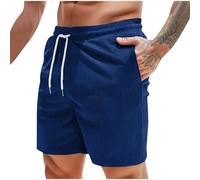 Mens Casual Corduroy Shorts Men's Smart Shorts Chino Shorts Relaxed Fit Drawstring Short Pants Summer Shorts Home Trousers Holiday Shorts Walkshorts with Pockets for Jogging Training Running