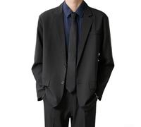 Men's Casual for blazer for slim Fit Long Sleeve Lapel Suit Jacket | 98% polyester, 2% spandex blend, four-way stretch for freedom of movement and a tailored look
